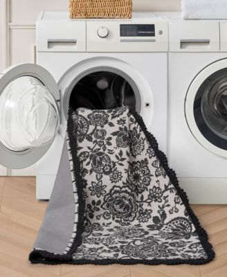 Crochet Border Cotton Runner Rug, 20" x 60"