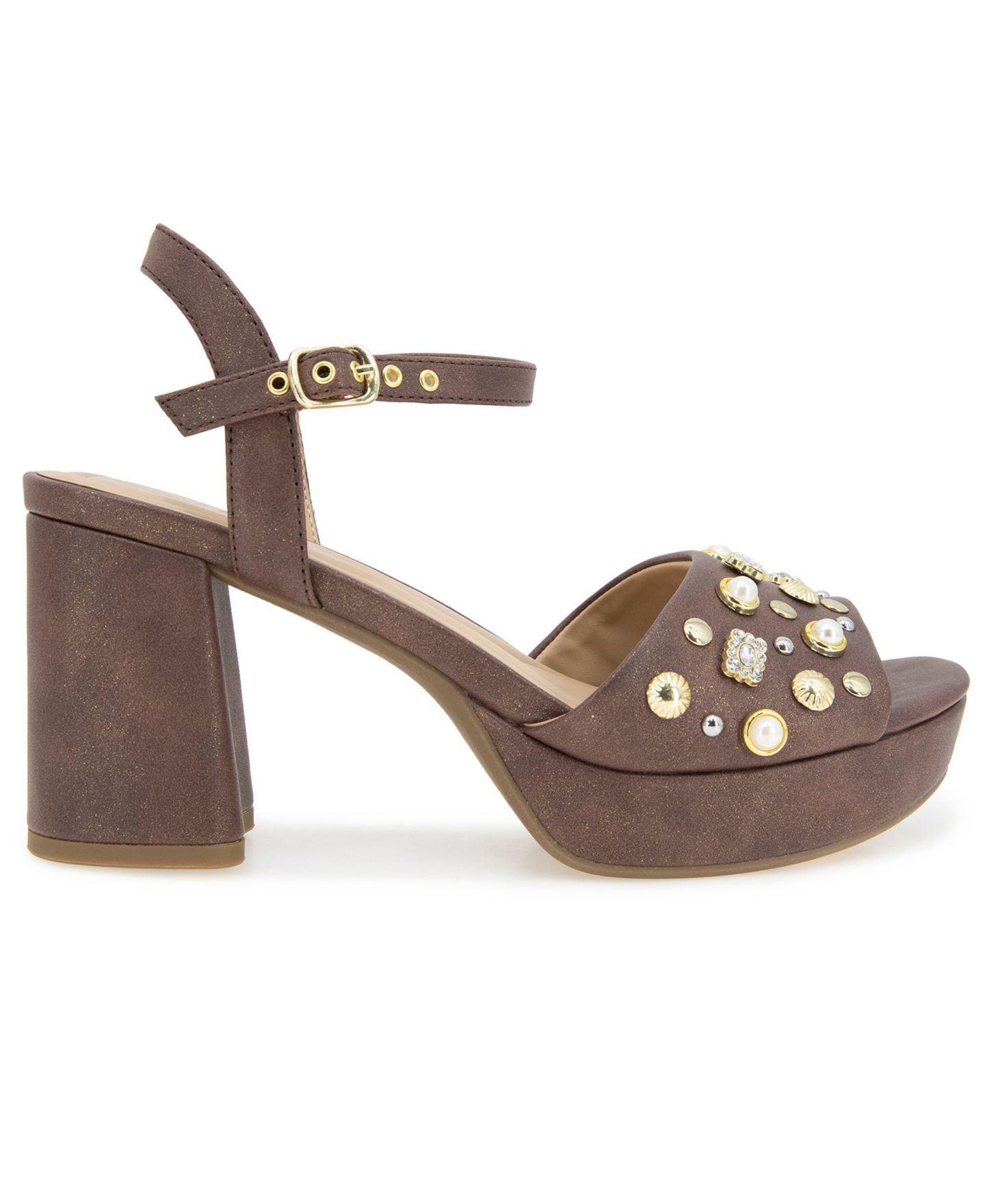 Женские сандалии Kenneth Cole Reaction Remina Charm Platform, цвет: Бронзовый — фото 2