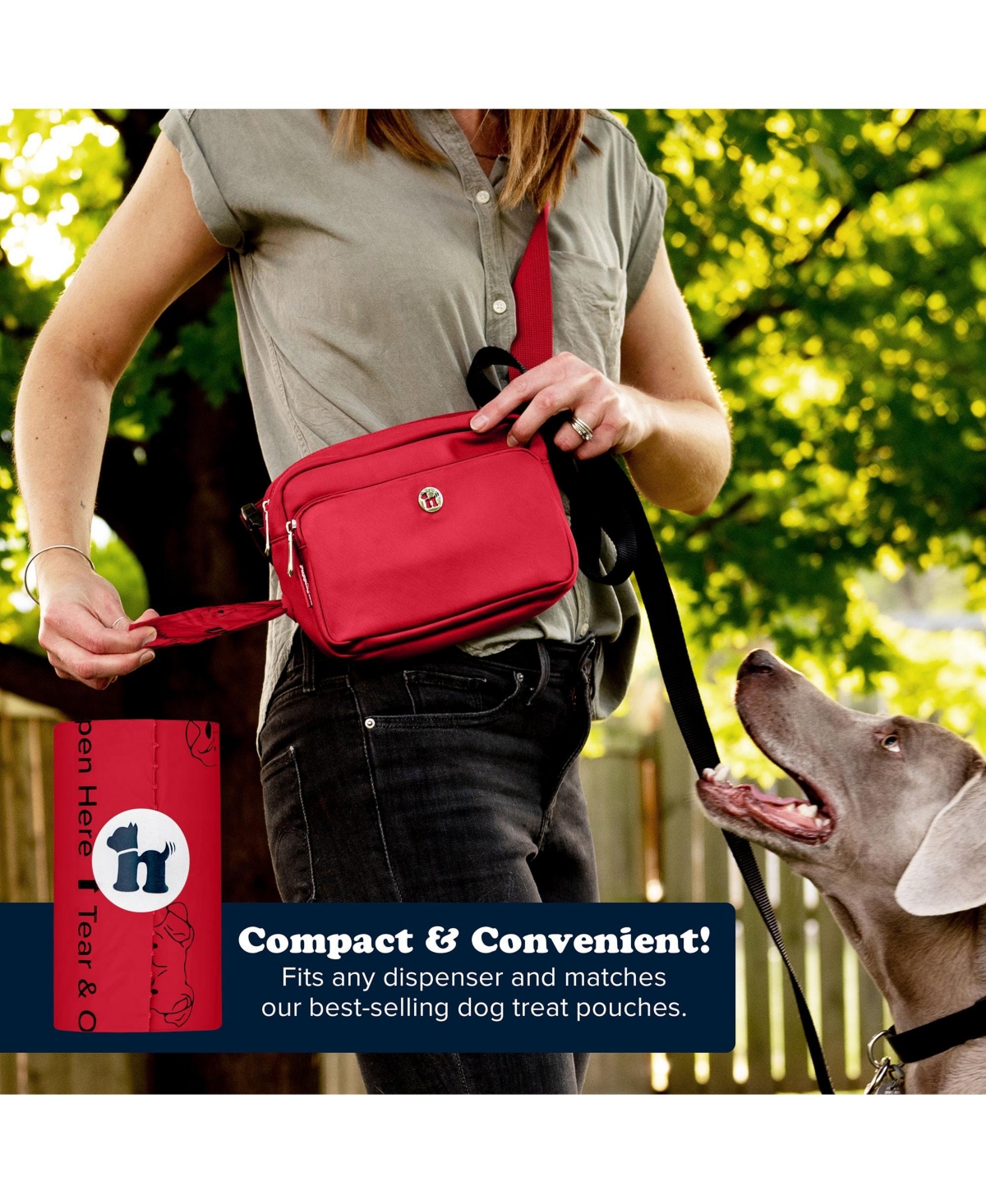Compo Dog Poop Bags, 180 Bags, Ruby Red