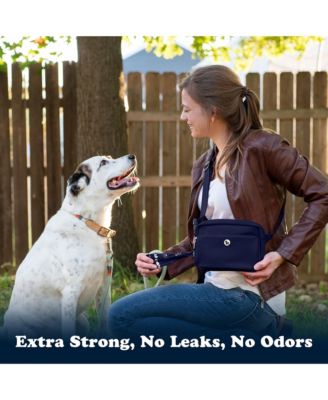 Compostable Dog Poop Bags, 180 Bags, Navy Blue