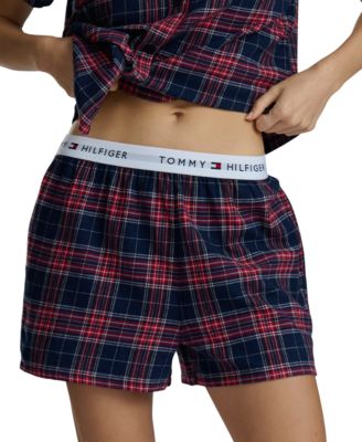 Women's 2-Piece Plaid Flannel Boxer Set