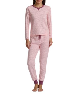 Women's 2-Pc. Packaged Printed Thermal Pajamas Set