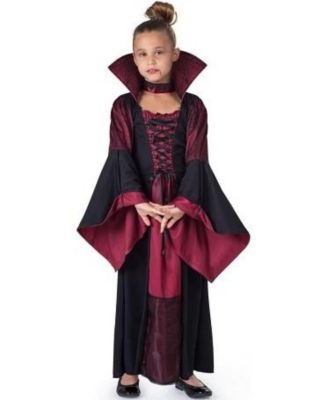 Dress Up America Vampiress Dress & Necklace Costume Set - Toddlers Girls