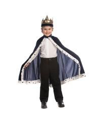 Kids King Crown and Robe Costume Set