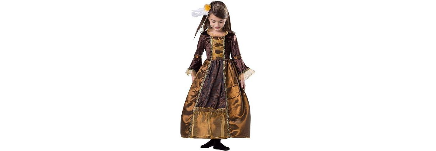 Dress Up America Duchess Dress & Hair Pin Costume Set - Toddlers Girls — фото 5