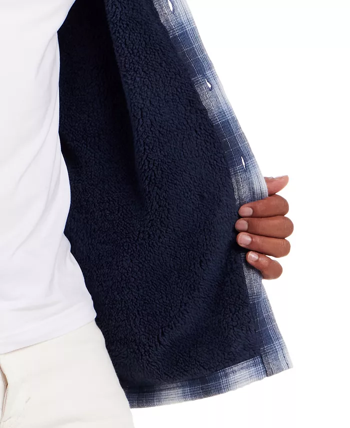 Men's Sherpa-Lined Flannel Shirt Jacket - thumbnail 9