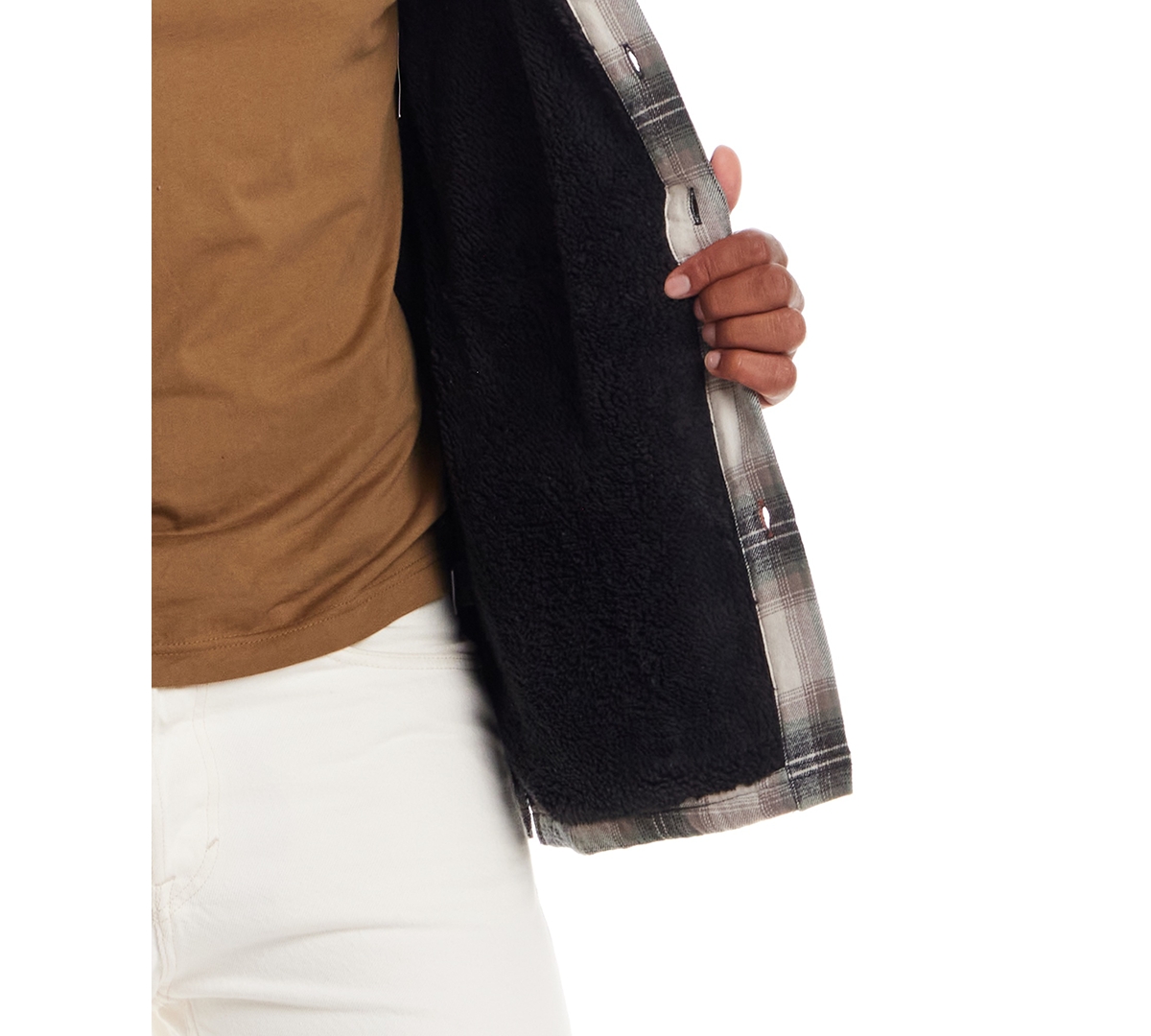 Weatherproof Vintage Men's Plaid Hooded Shirt Jacket In Black