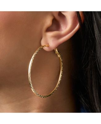 Mixed Metal Hoop Earring Set in Gold & Silver-Tone