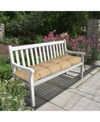 42" x 19.3" x 5.1" Outdoor Polyester Tufted Bench Cushion, Water-resistant & Fade-Resistant, Cushion for Love Seat