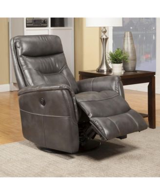 one pack Polyester Gemini - Flint Power Swivel Glider Recliner