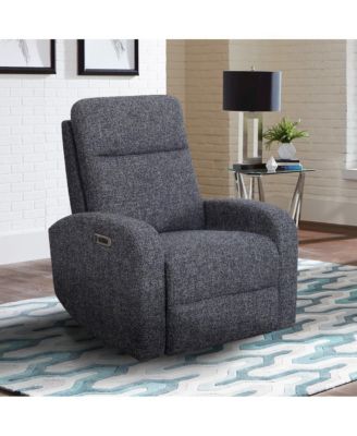 Thriller - Natural Beauty Denim Power Swivel Glider Recliner