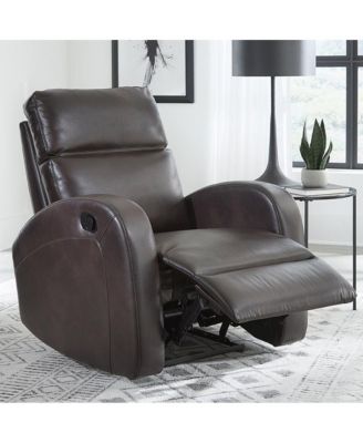 Devin - Pebble Brown Manual Recliner