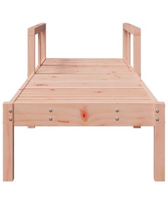 Sun Lounger Natural wood Solid Douglas wood Medium