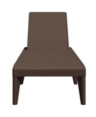 Sun Lounger Brown Polypropylene Standard UV-resistant materials