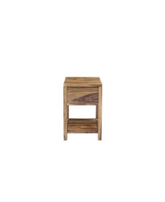 Urban Solid Sheesham Wood End Table, Natural