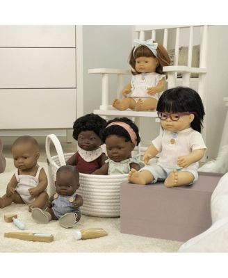 Cotton Doll Sized Moses Basket for Dolls up to 15"