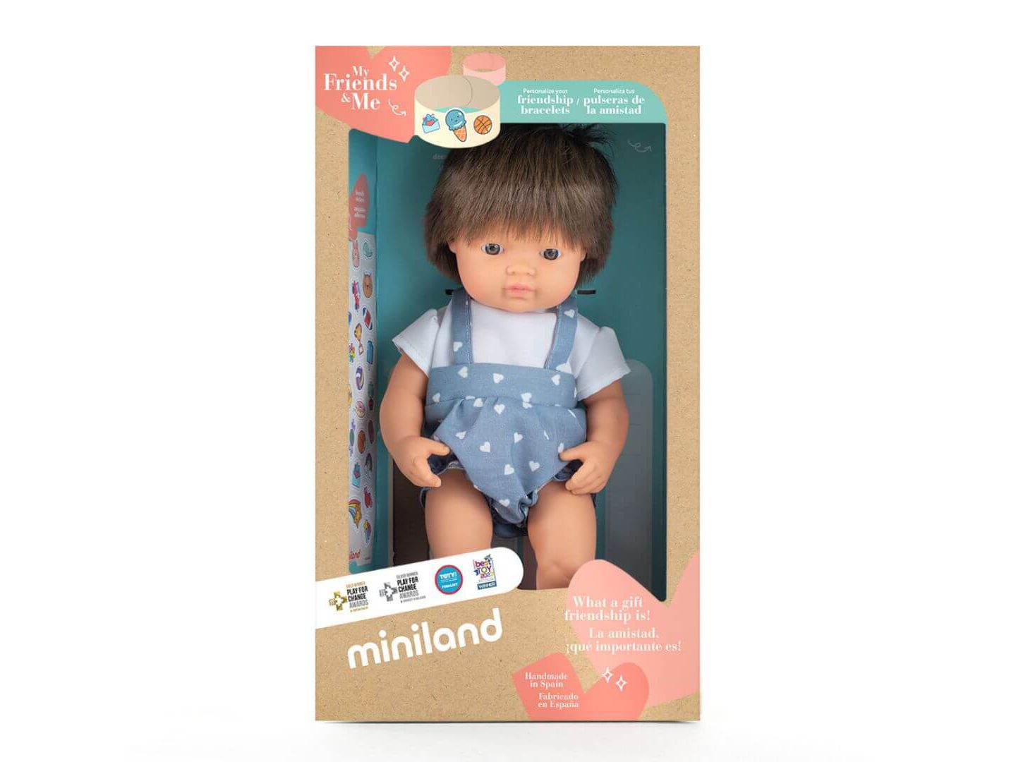 Детская кукла MINILAND My Friends and Me 15" Articulated Anatomically Correct Boy Baby Doll, Ages 10 Months+, цвет: Light Skin — фото 3