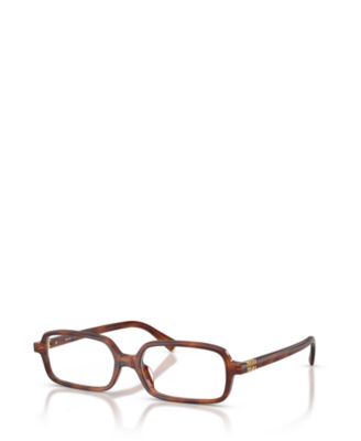 Woman Rectangle Plastic MU 01YV Eyeglasses
