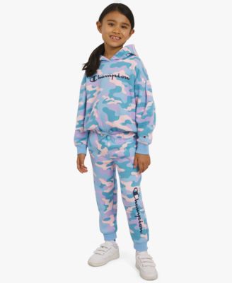 Champion - Girls 4-6X 2-Piece Pull-On Hoodie and Joggers Set