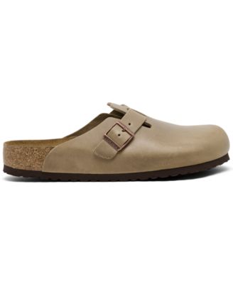 Men's Boston Soft Footbed Suede Leather Clogs from Finish Line