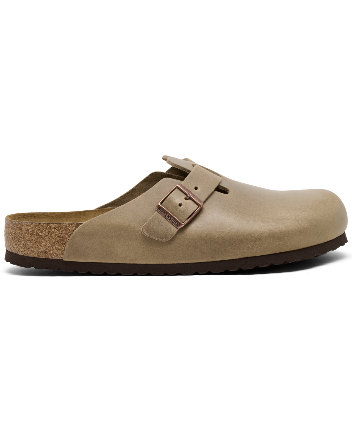 Birkenstock Men's Boston Soft Footbed Oiled Leather Clogs From Finish Line In Brown
