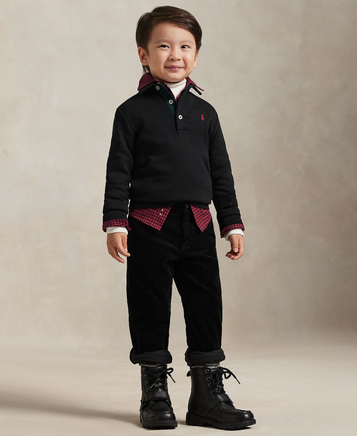 Polo Ralph Lauren Toddler & Little Boys 2T-7 Plaid Sweatshirt
