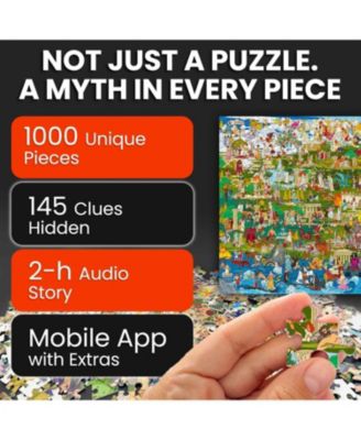 1000 Piece Puzzle for Adults Ancient Myths and Legends with Secret Tasks & Audio Story