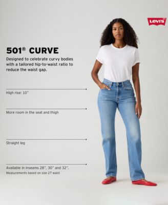 Women's 501 Curve High-Rise Straight-Leg Jeans