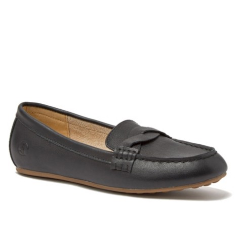 Женские Lands' End Women's Wide Width Comfort Suede Leather Slip On Loafer Shoes