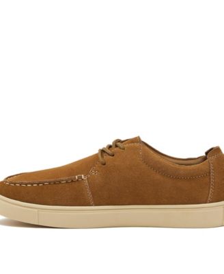 Men's Moc Toe Suede Lace Up Sneakers