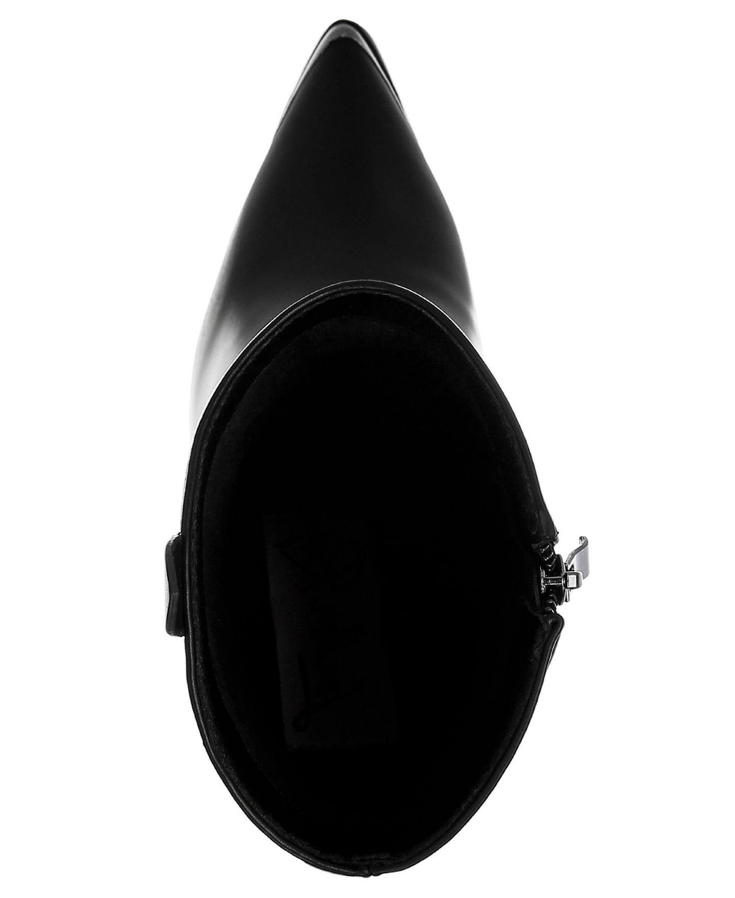 Женские ботинки London Rag Hatter Pointed Toe Faux Leather, цвет: Чёрный гладкий — фото 6