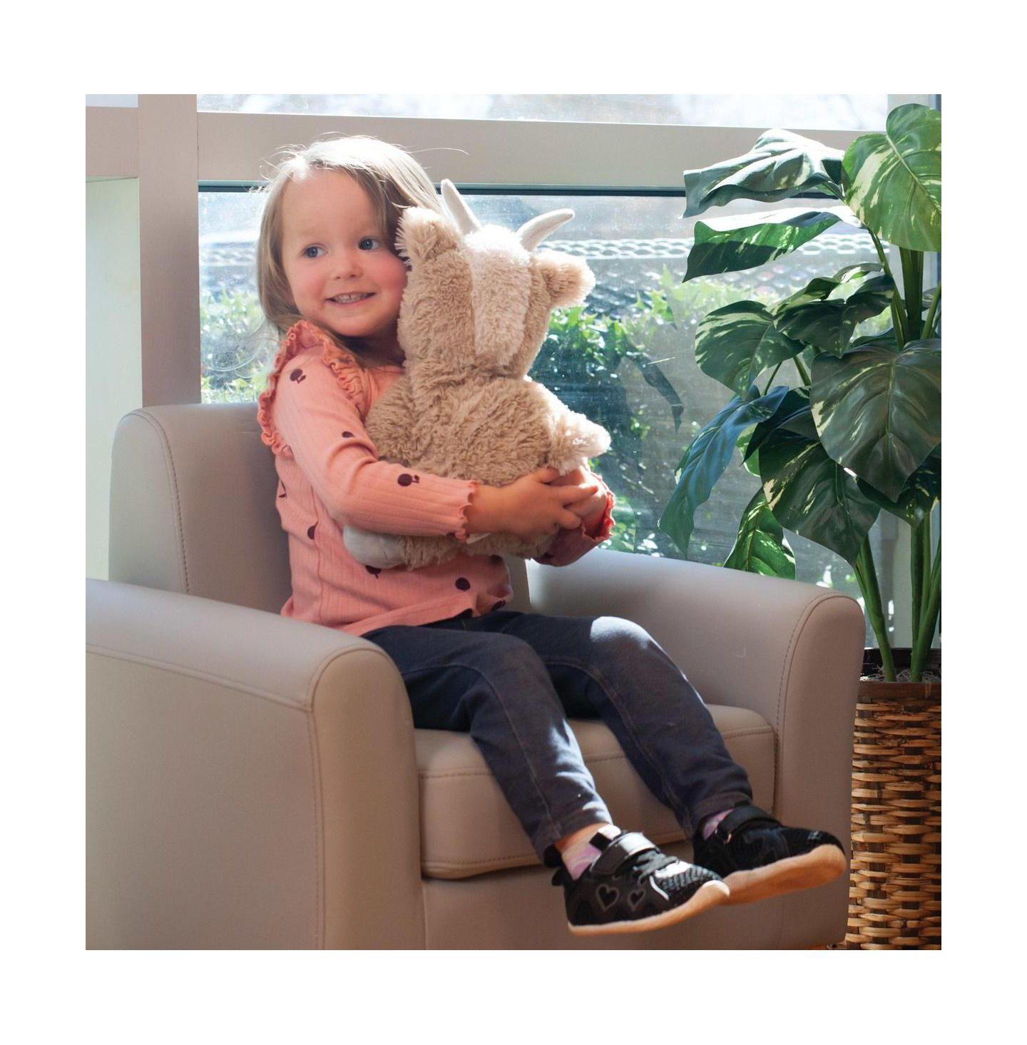Детская мягкая игрушка Intelex Warmies Microwavable Plush 13" Goat, цвет: Светлый бежевый — фото 2