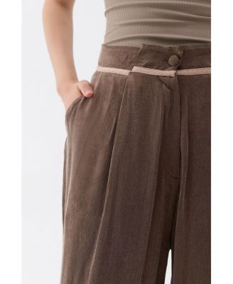 Women's Pleated Palazzo Pants