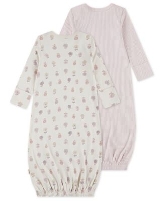 Babywear Baby Boys' and Baby Girls' Long-Sleeve Sleeper Gown, 2-Pack Set
