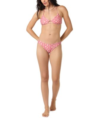 Juniors's Camellia Floral Madrid Revo V-Neck Swimsuit Top