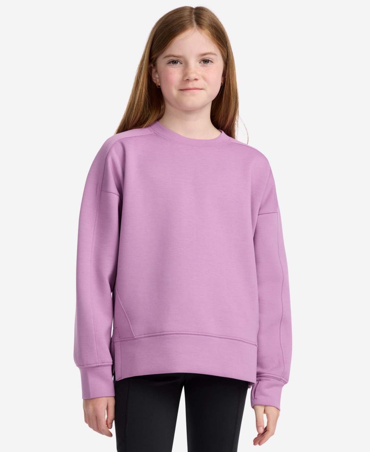 Abercrombie Girls 5-18 Ypb Neo Knit Crewneck Sweatshirt In Purple
