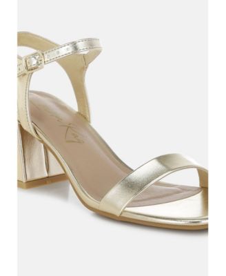 Womens KAZARA Faux Leather Block Heels