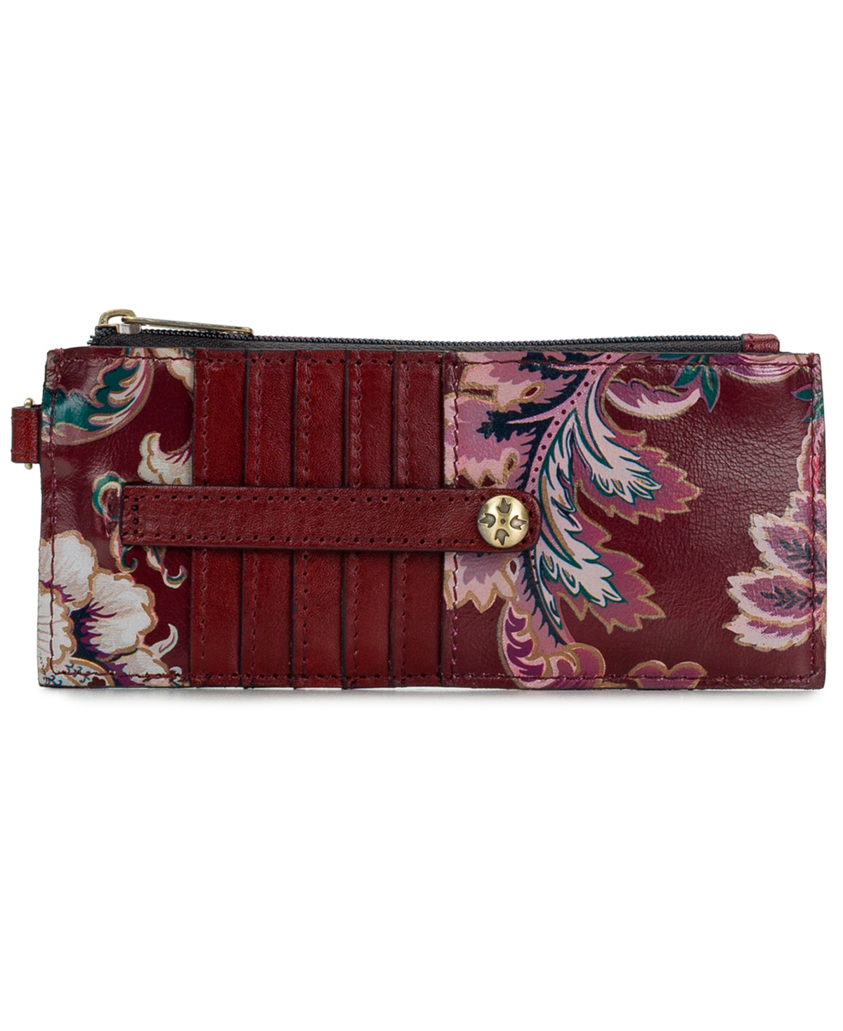 Patricia Nash Alanna Boxed Leather Wallet In Red