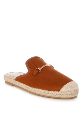Womens Nazaya Horsebit Detail Espadrilles Mules