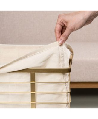 Callan Vintage Industrial Handmade Set of 3 Wire Metal Nesting Storage Baskets with Wood Handles