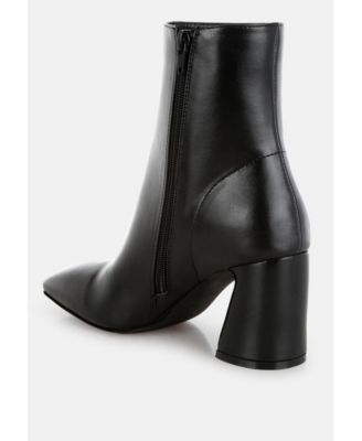Womens Bruna Square Toe Ankle Boots