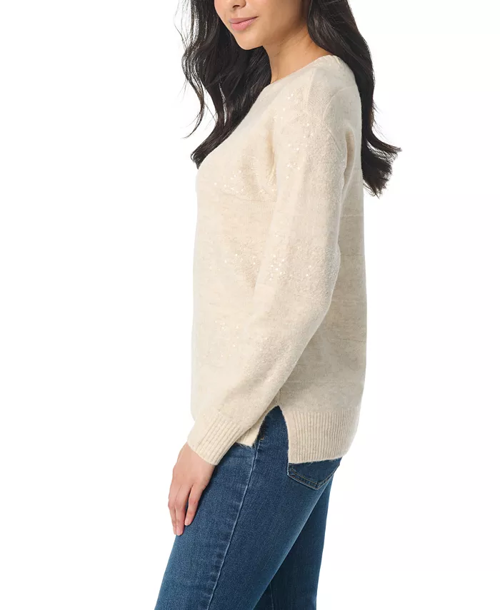 Women's Juliette Striped Sequin Long Sleeves Sweater - thumbnail 5