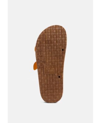 Womens Minata Platform Buckled Slide Sandals