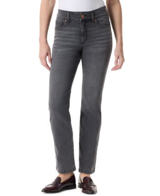Women's High Rise Straight Jeans