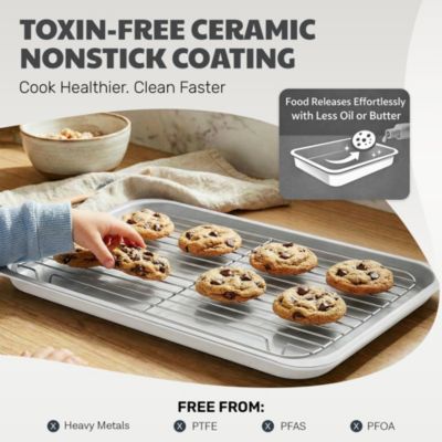 6-Piece Nonstick Stackable Nesting Bakeware Set