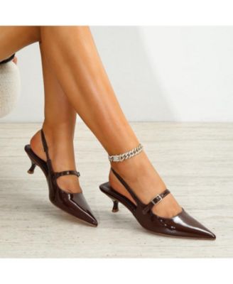 Corrie Slingback Kitten Heels