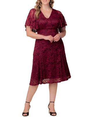 Plus Size Camille Lace Cocktail Dress