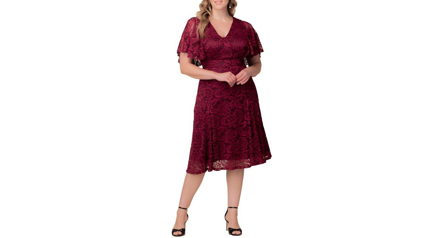 Plus Size Camille Lace Cocktail Dress