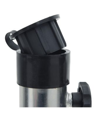 Parasol Base with Ground Spikes for Ø1.5"/1.9" Silver Steel