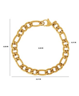 8MM Figaro Chain Bracelet - 8.5'' Chain